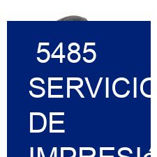 5485 Servicio de impresión de etiquetas adhesivas