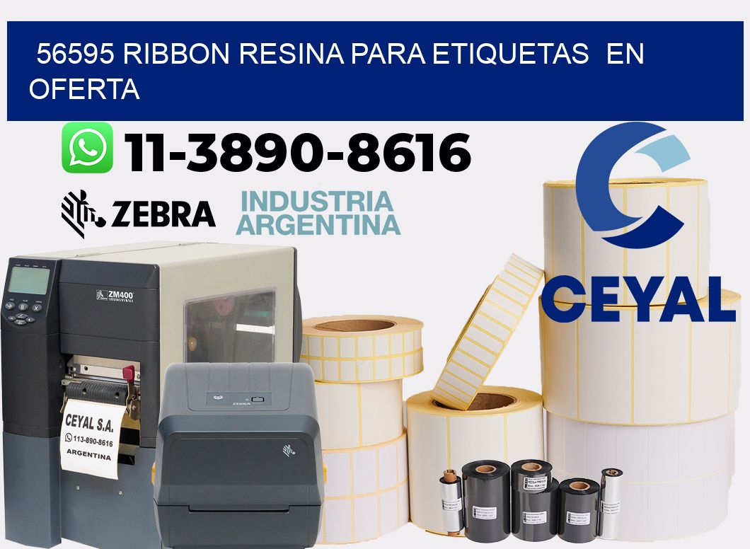 56595 ribbon resina para etiquetas  en oferta