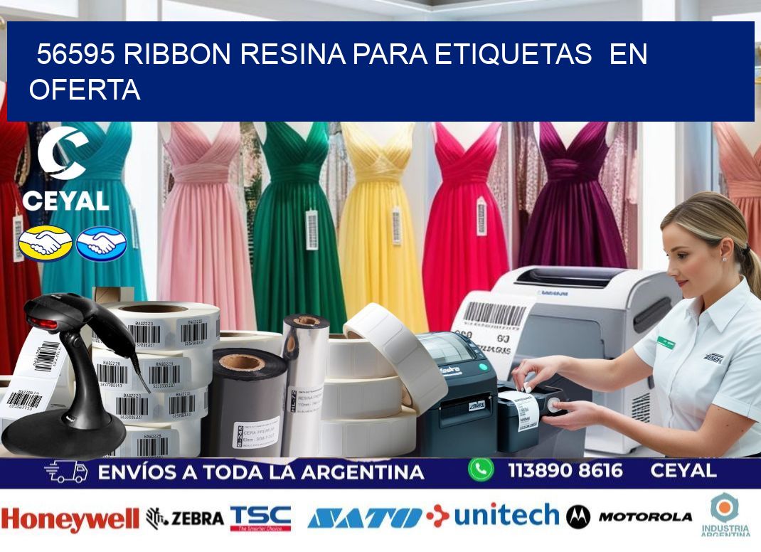56595 ribbon resina para etiquetas  en oferta