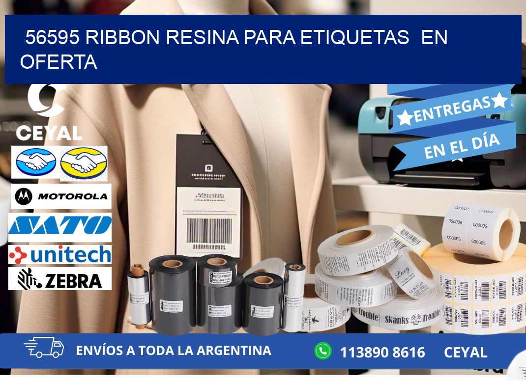 56595 ribbon resina para etiquetas  en oferta