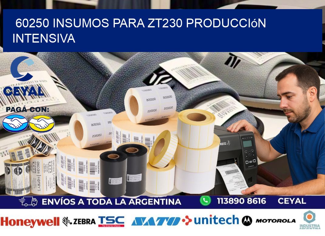 60250 insumos para zt230 producción intensiva