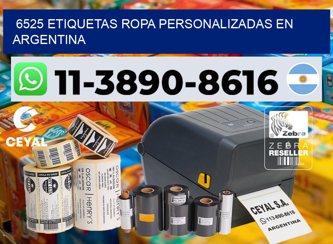 6525 Etiquetas ropa personalizadas en Argentina