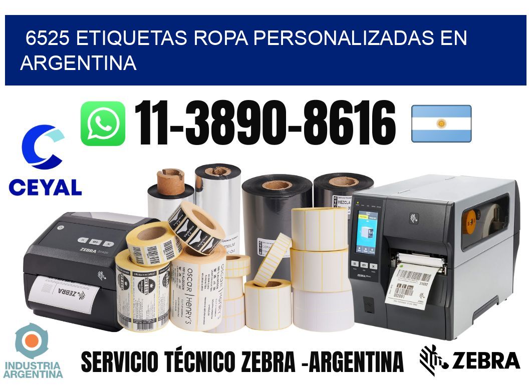 6525 Etiquetas ropa personalizadas en Argentina