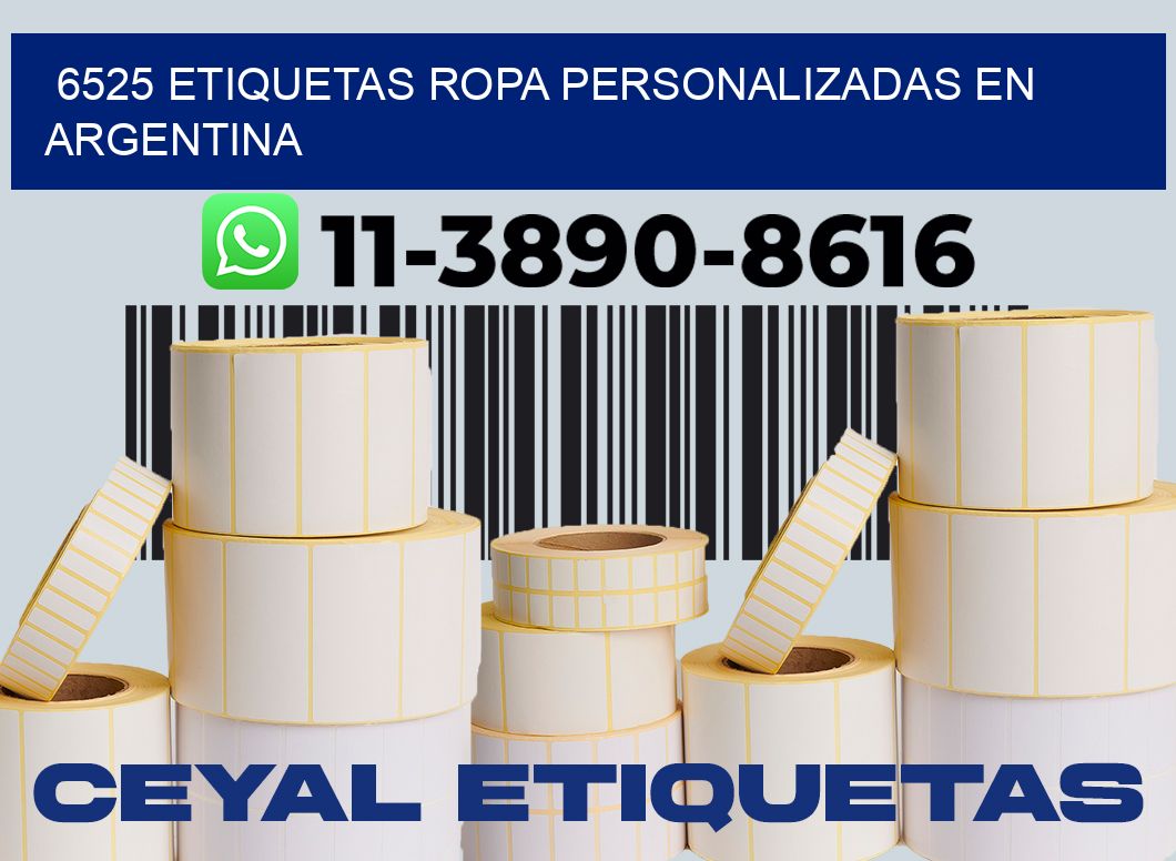 6525 Etiquetas ropa personalizadas en Argentina