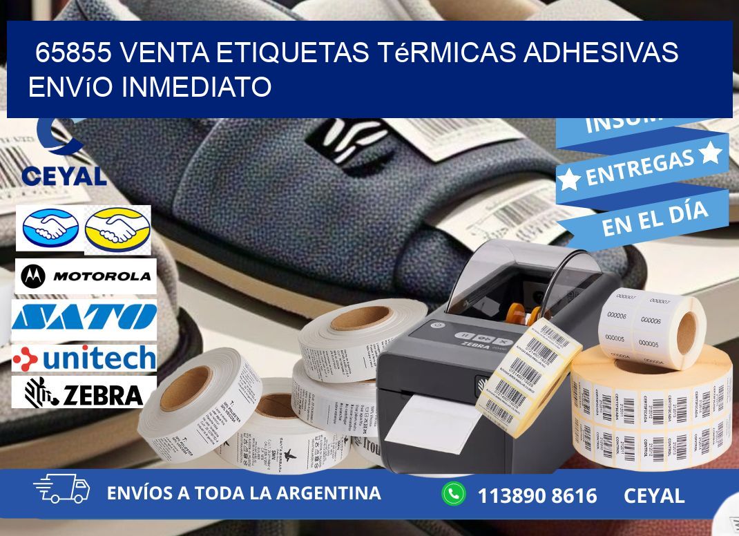 65855 venta etiquetas térmicas adhesivas envío inmediato