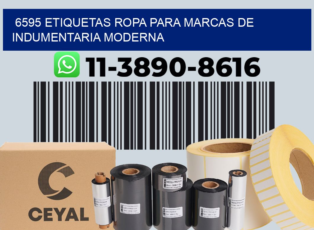 6595 Etiquetas ropa para marcas de indumentaria moderna