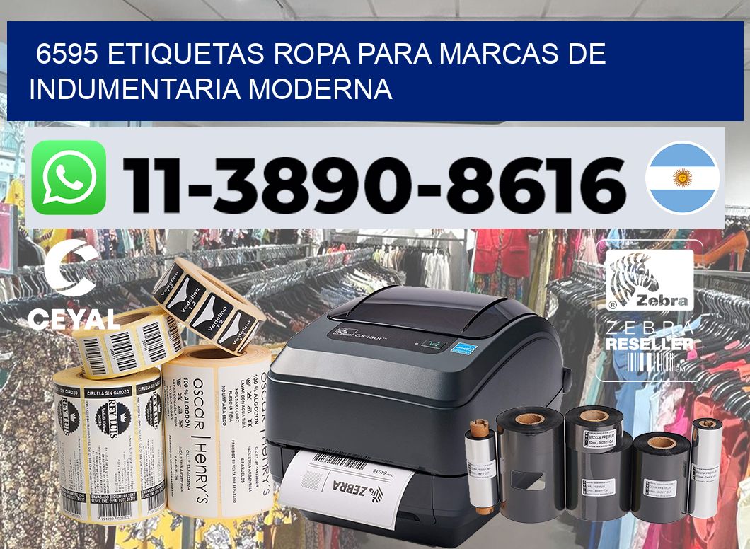 6595 Etiquetas ropa para marcas de indumentaria moderna