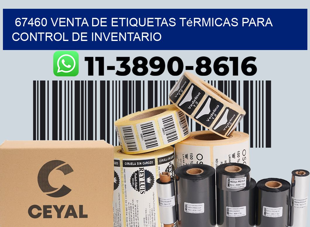 67460 venta de etiquetas térmicas para control de inventario