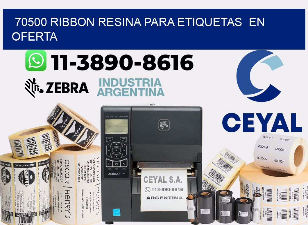70500 ribbon resina para etiquetas en oferta