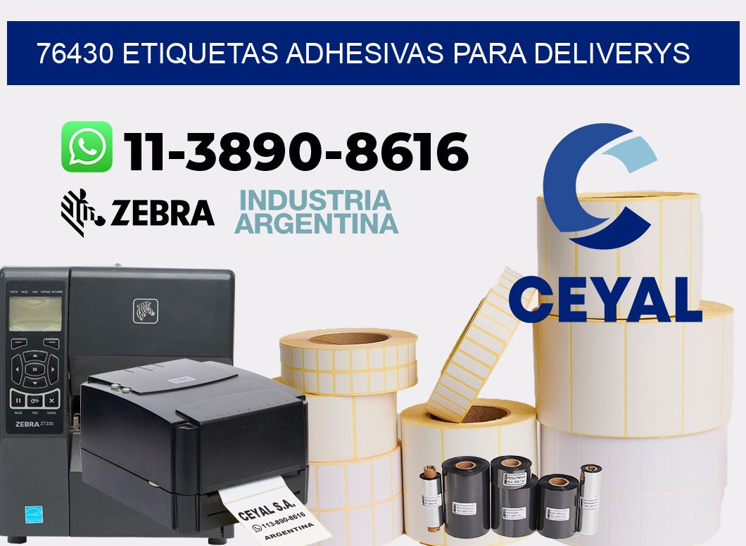 76430 etiquetas adhesivas para deliverys
