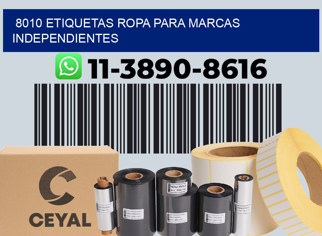 8010 Etiquetas ropa para marcas independientes
