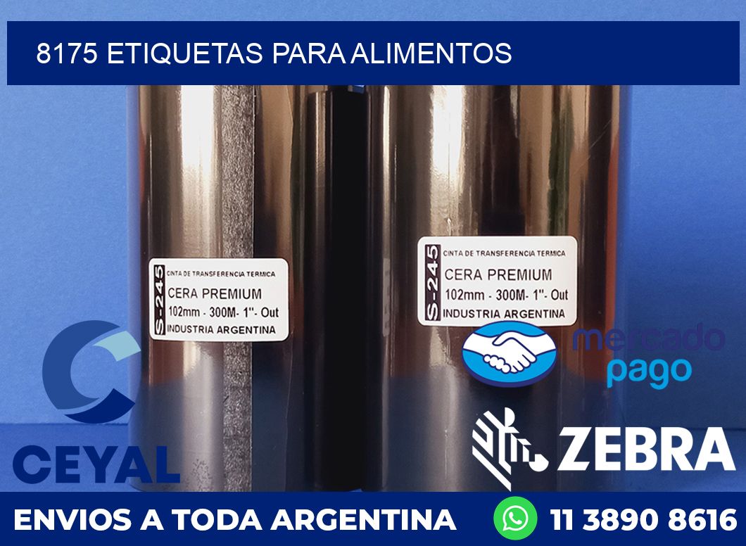 8175 etiquetas para alimentos
