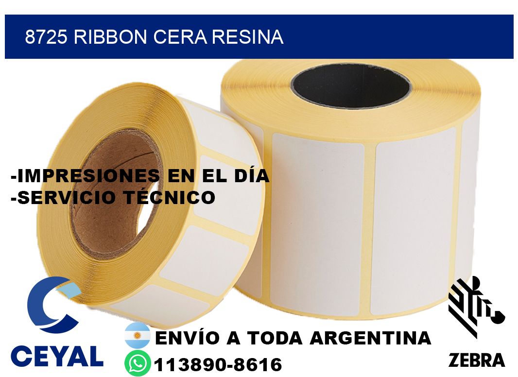 8725 ribbon cera resina