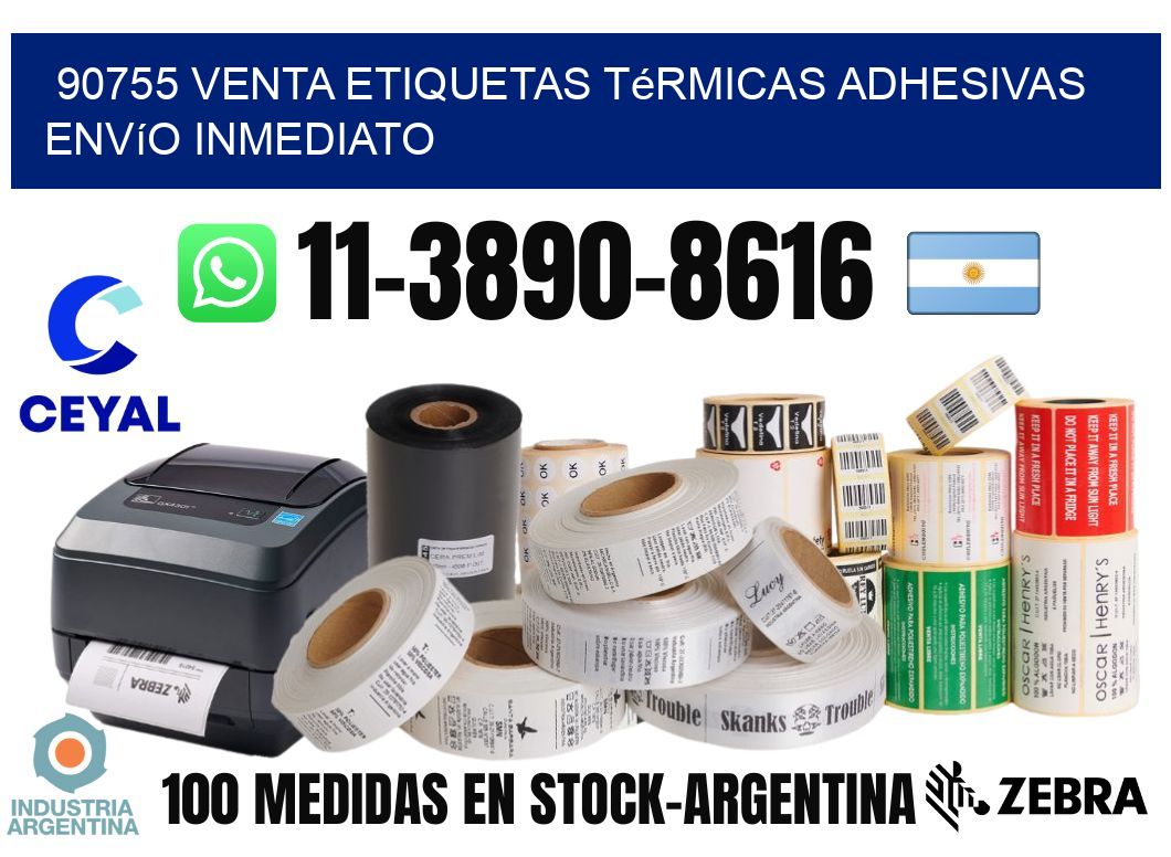 90755 venta etiquetas térmicas adhesivas envío inmediato