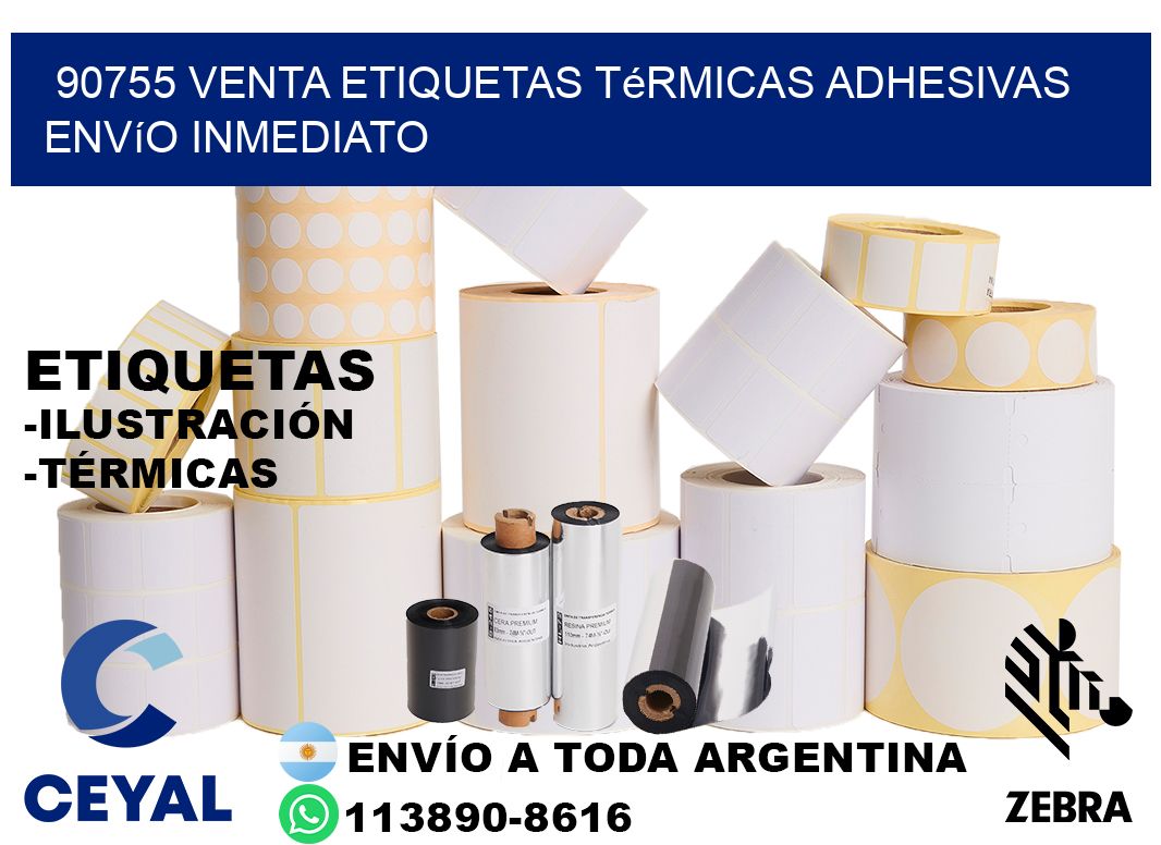 90755 venta etiquetas térmicas adhesivas envío inmediato