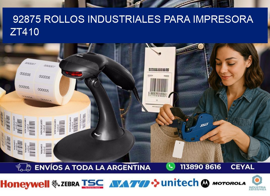 92875 rollos industriales para impresora zt410
