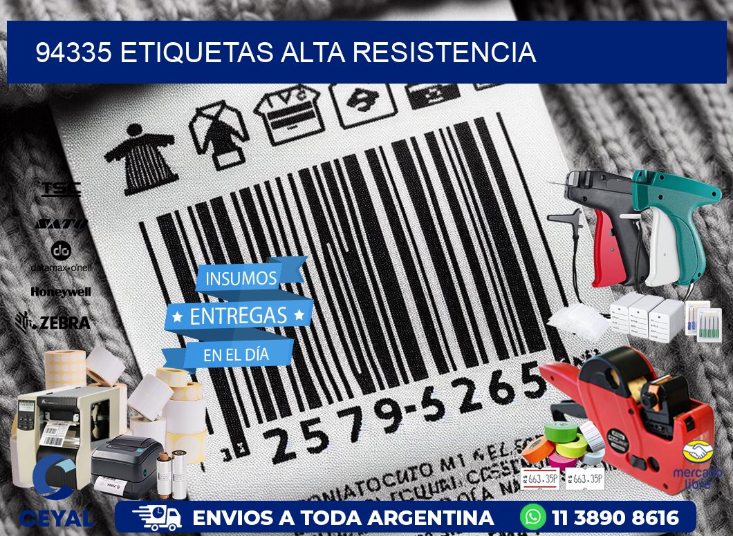 94335 etiquetas alta resistencia