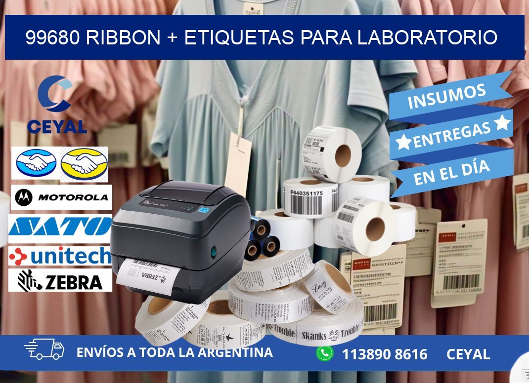 99680 ribbon + etiquetas para laboratorio