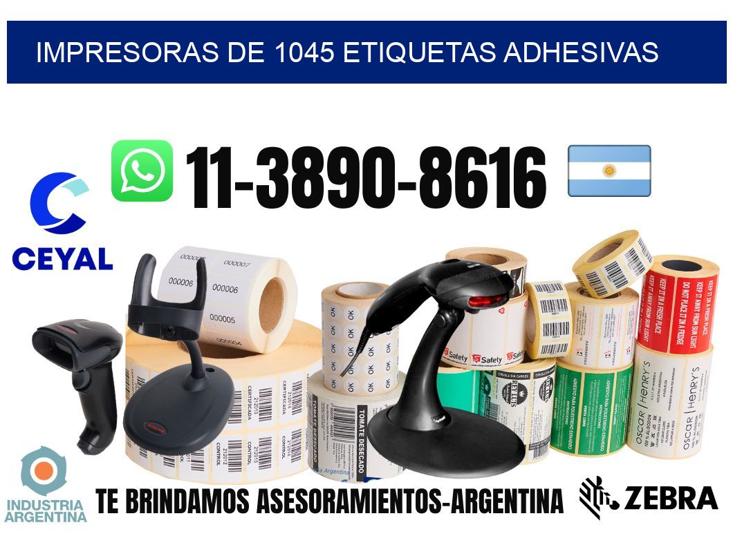 impresoras de 1045 etiquetas adhesivas