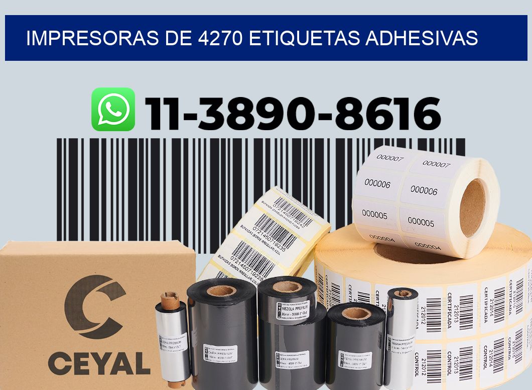 impresoras de 4270 etiquetas adhesivas