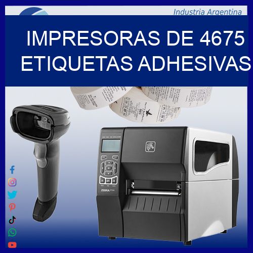 impresoras de 4675 etiquetas adhesivas