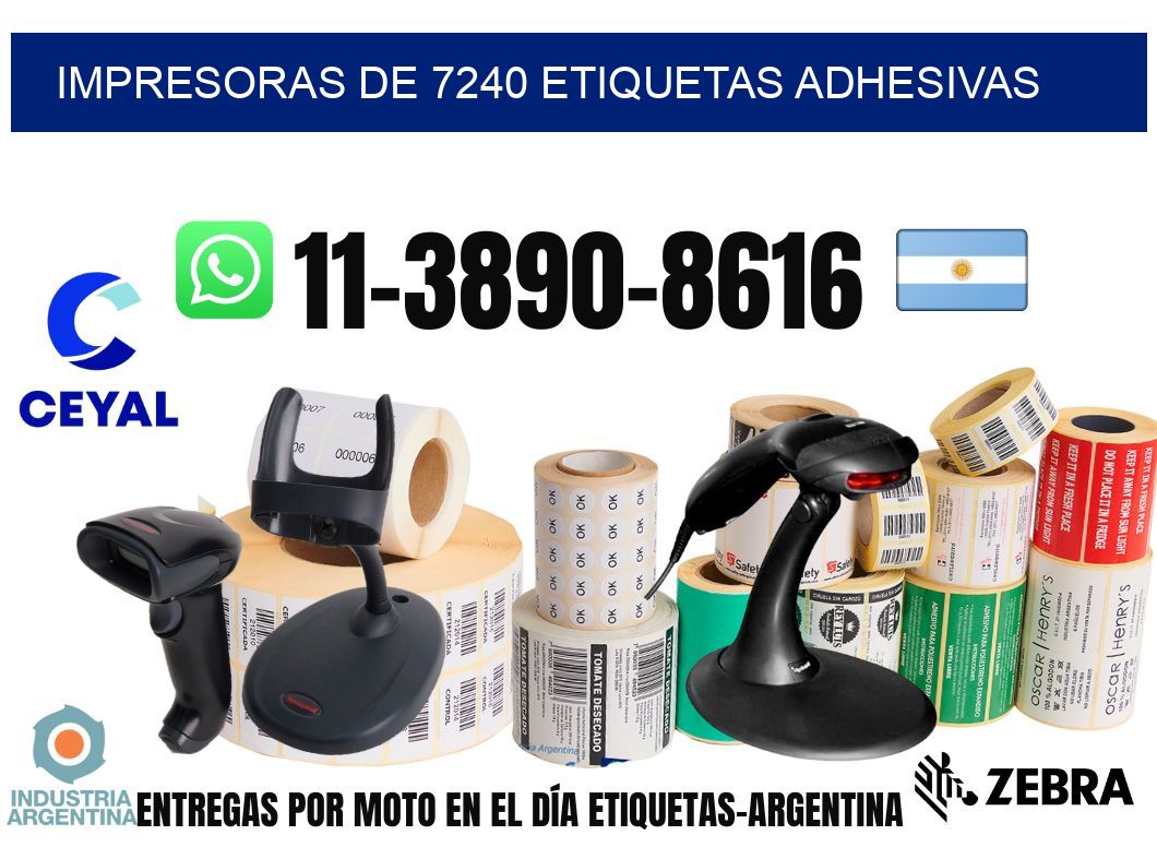 impresoras de 7240 etiquetas adhesivas
