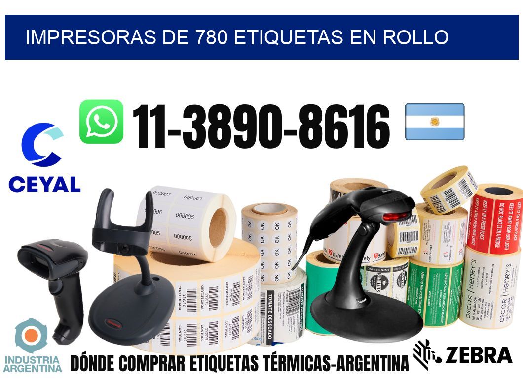 impresoras de 780 etiquetas en rollo
