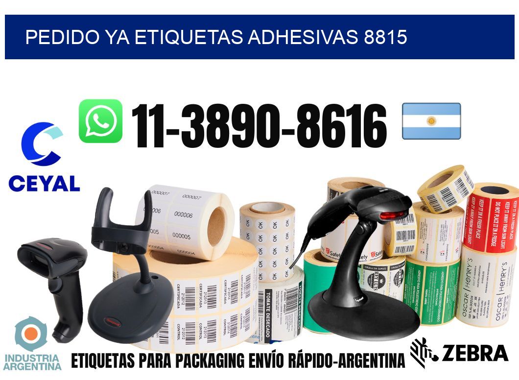 pedido ya etiquetas adhesivas 8815