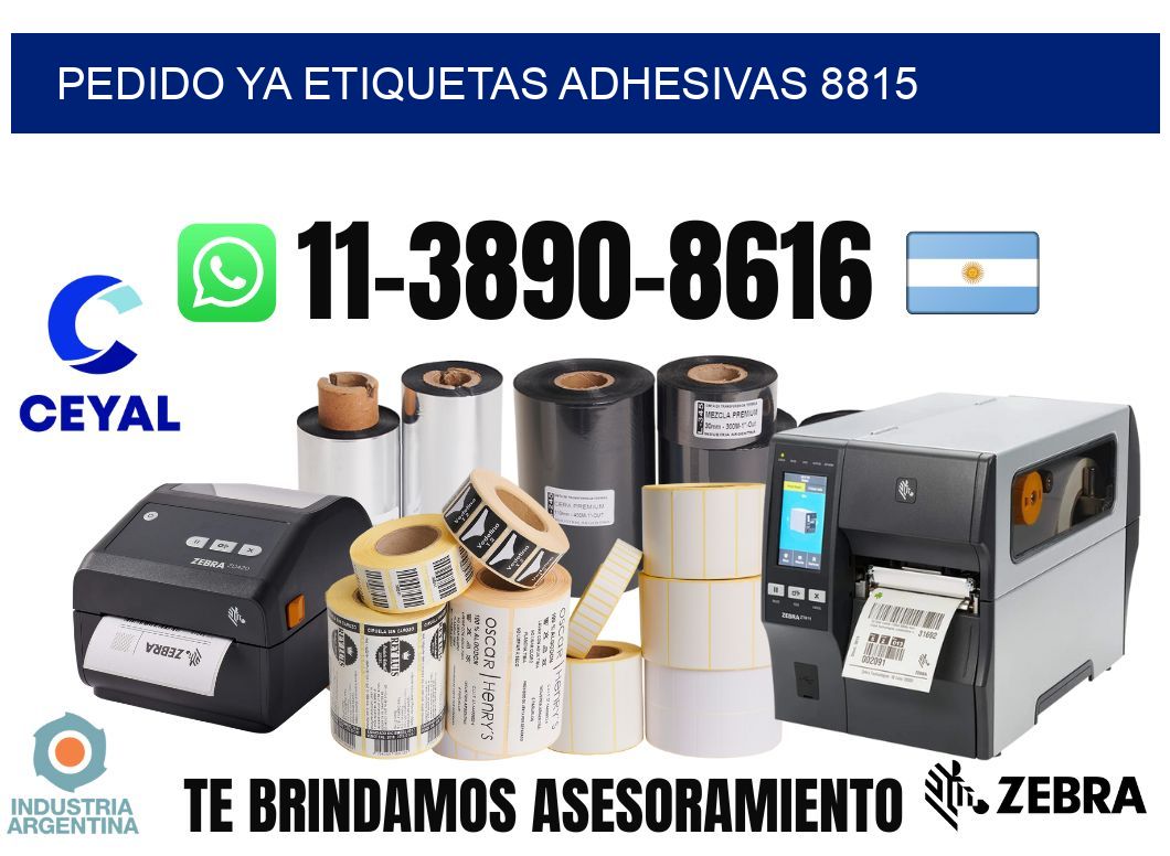 pedido ya etiquetas adhesivas 8815