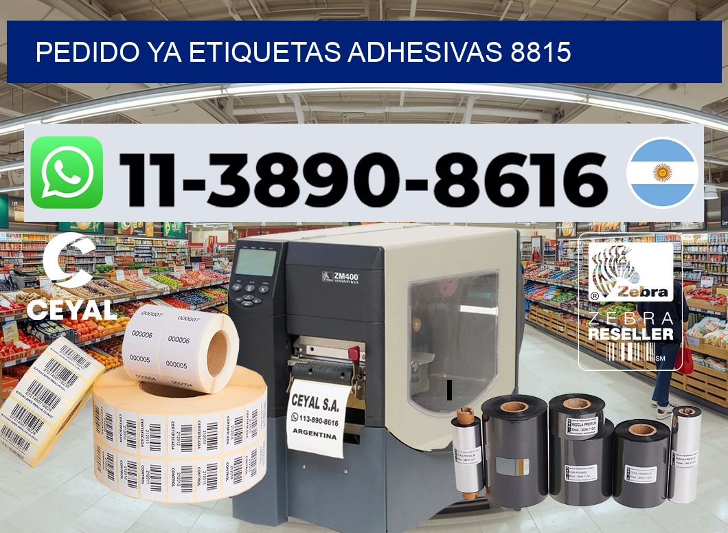 pedido ya etiquetas adhesivas 8815