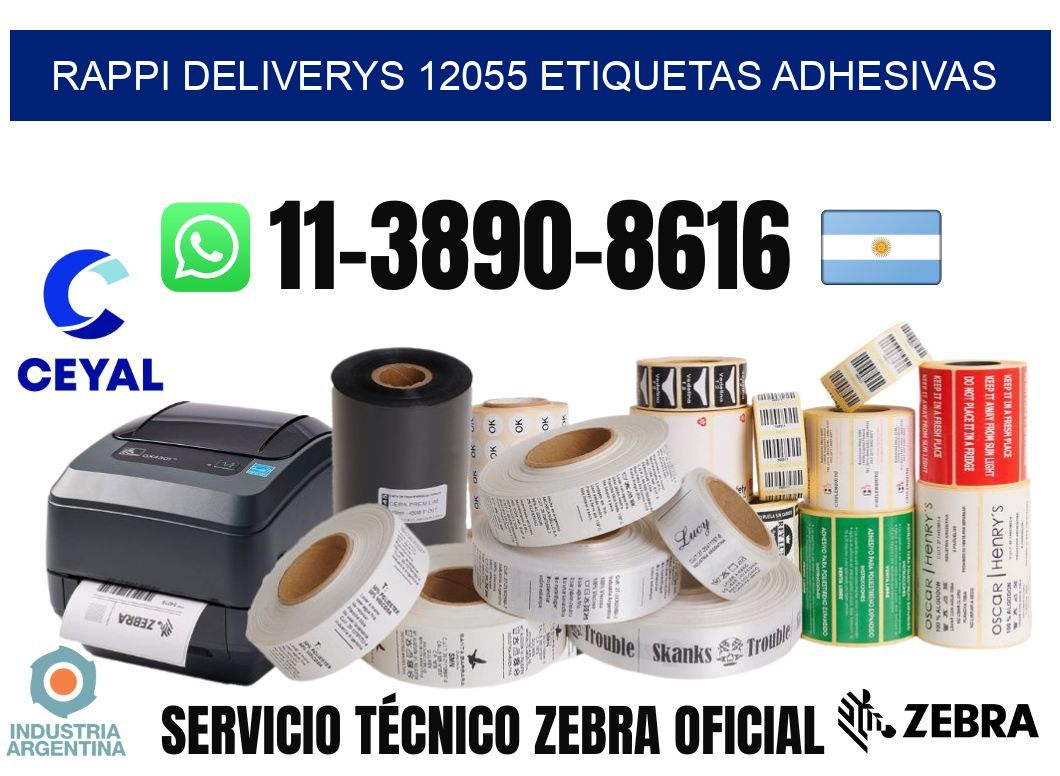 rappi deliverys 12055 etiquetas adhesivas