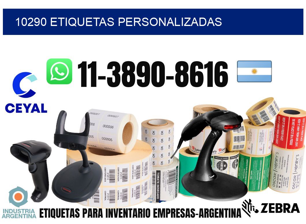 10290 etiquetas personalizadas