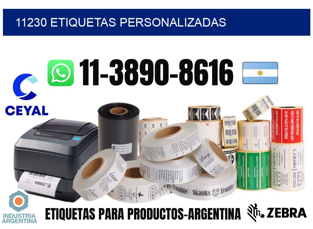 11230 etiquetas personalizadas