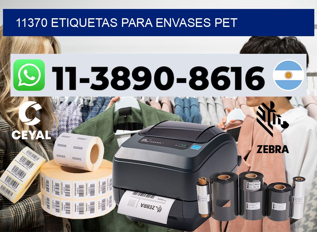 11370 Etiquetas para envases PET