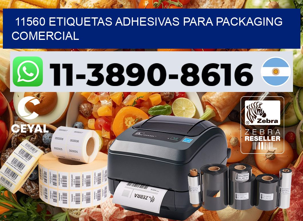 11560 Etiquetas adhesivas para packaging comercial