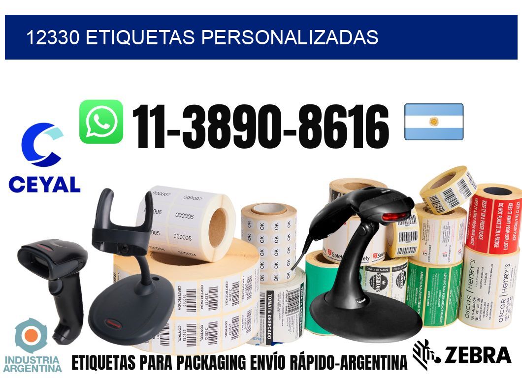 12330 etiquetas personalizadas