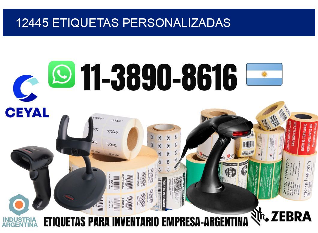 12445 etiquetas personalizadas