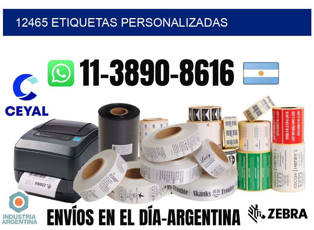 12465 etiquetas personalizadas