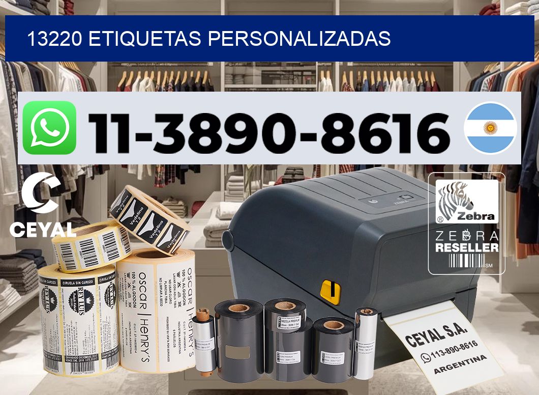 13220 etiquetas personalizadas