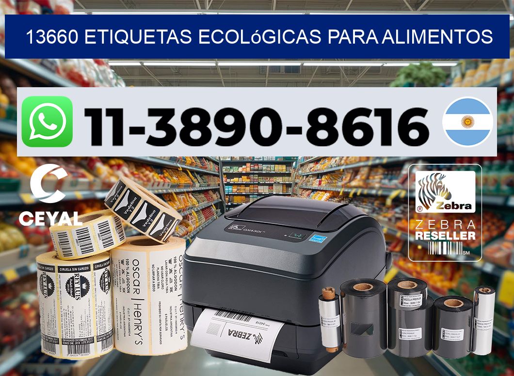 13660 Etiquetas ecológicas para alimentos