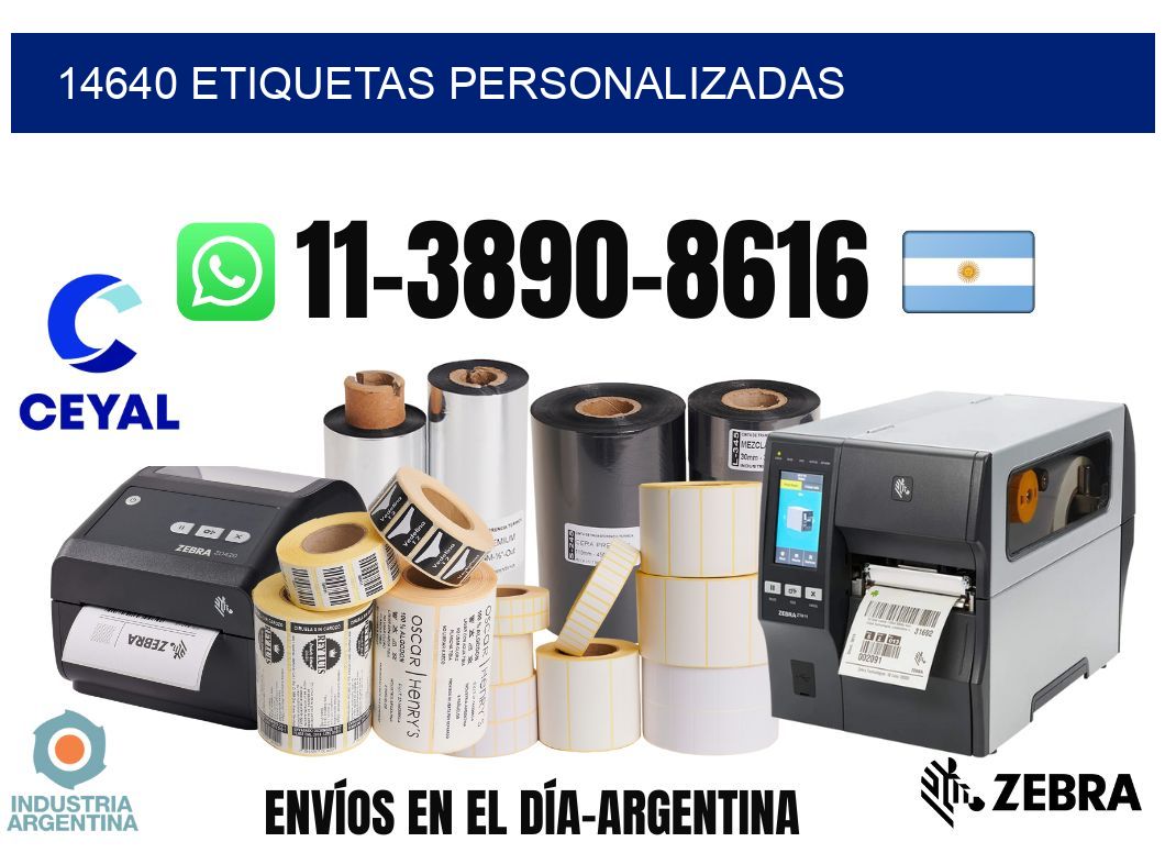 14640 etiquetas personalizadas