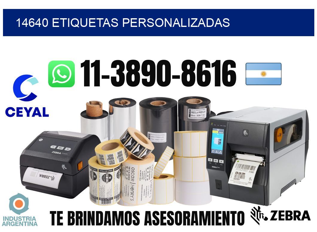 14640 etiquetas personalizadas