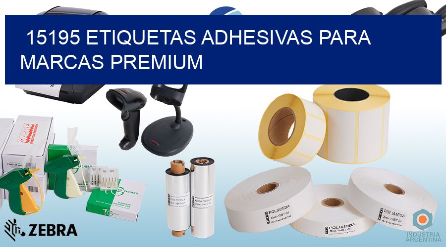 15195 Etiquetas adhesivas para marcas premium
