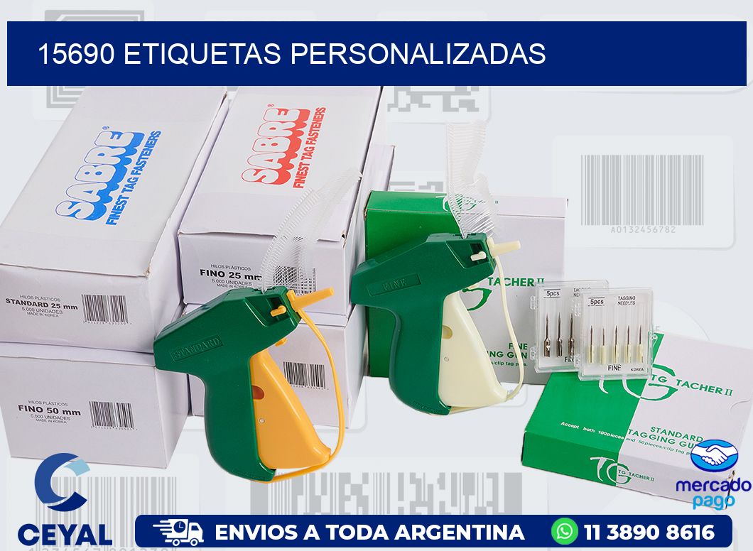 15690 etiquetas personalizadas