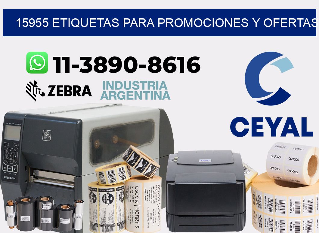 15955 Etiquetas para promociones y ofertas