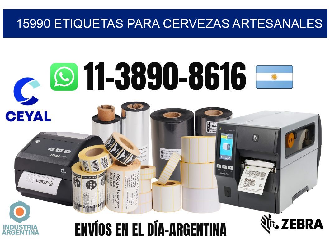 15990 Etiquetas para cervezas artesanales
