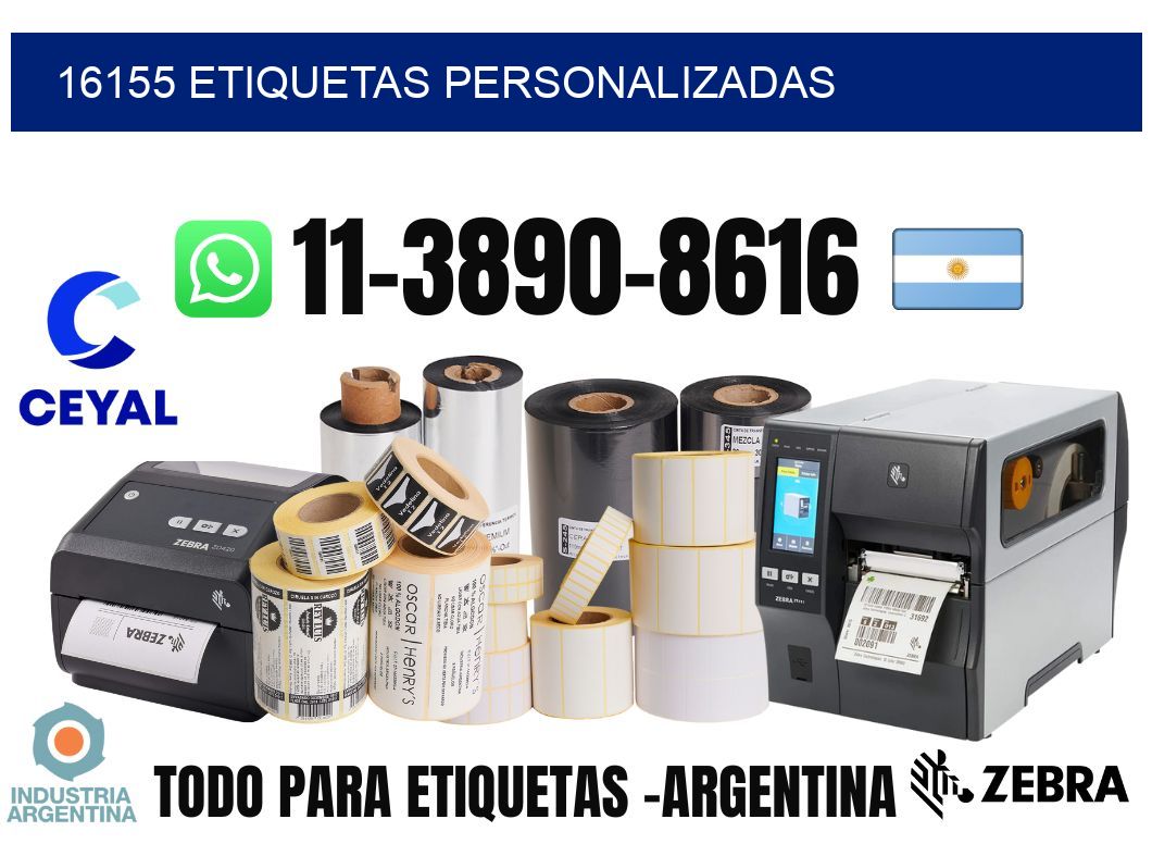 16155 etiquetas personalizadas