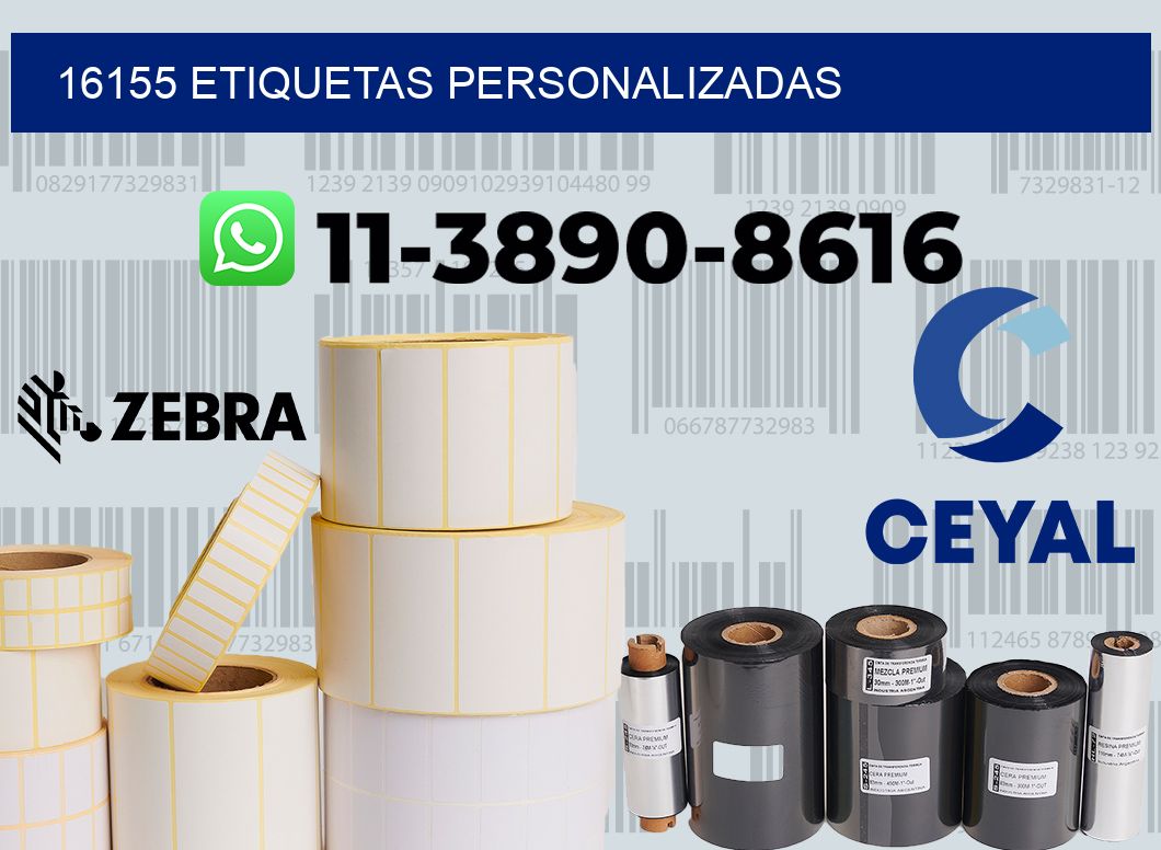 16155 etiquetas personalizadas