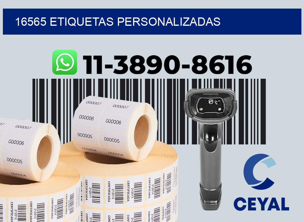 16565 etiquetas personalizadas