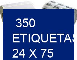350 etiquetas 24 x 75 Sin pedido mínimo